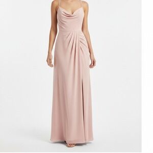 Celebrate Spaghetti Slip Dress Mauve Pink Ruched Cocktail Party Formal Size 6